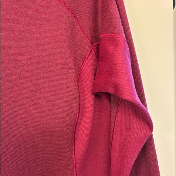 PATAGONIA Capilene Midweight Zip Neck Base Layer Long Sleeve Top Burgundy Large - Picture 3 of 5